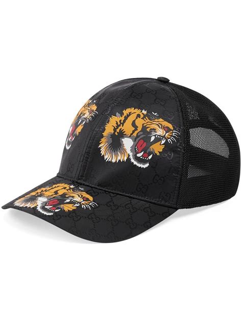 gucci tiger print cap|gucci snake cap.